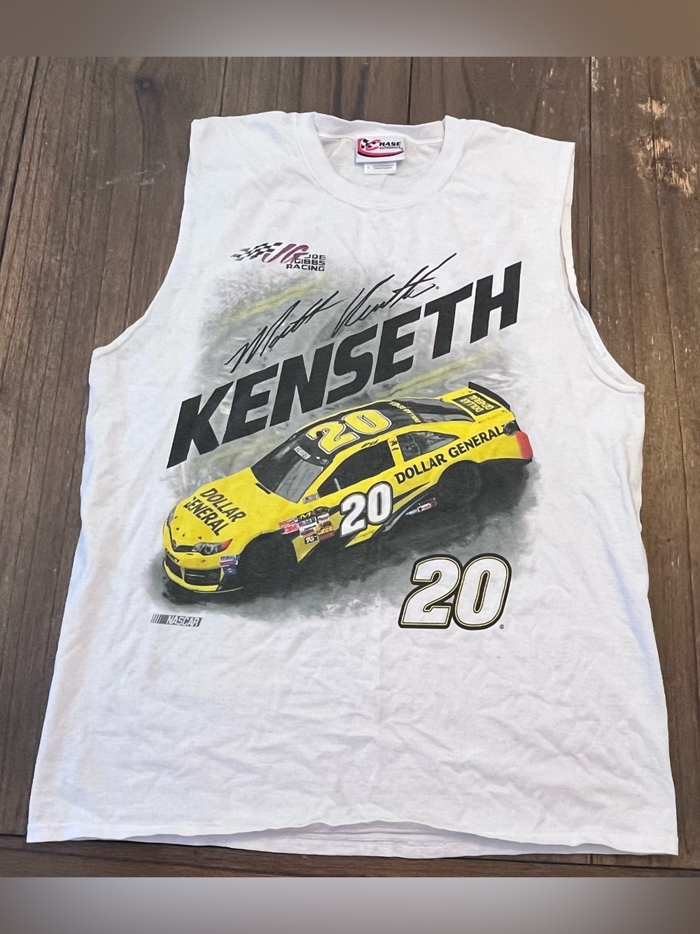 Michael Kenneth NASCAR Chase Authentics White Shirt Mens Large